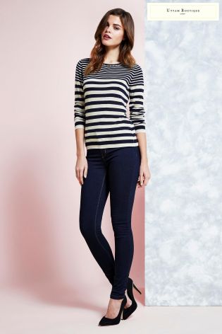 Uttam Boutique Embellished Stripe Jumper